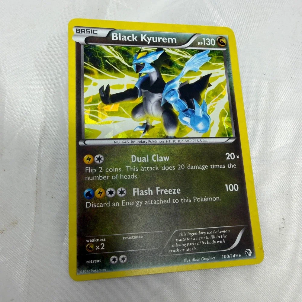 Pokemon Black Kyurem 100/149 Holo Rare Boundaries Crossed Black & White 2012